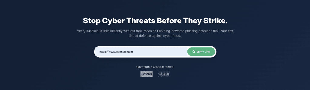 MargDarshak AI Phishing Detection Interface